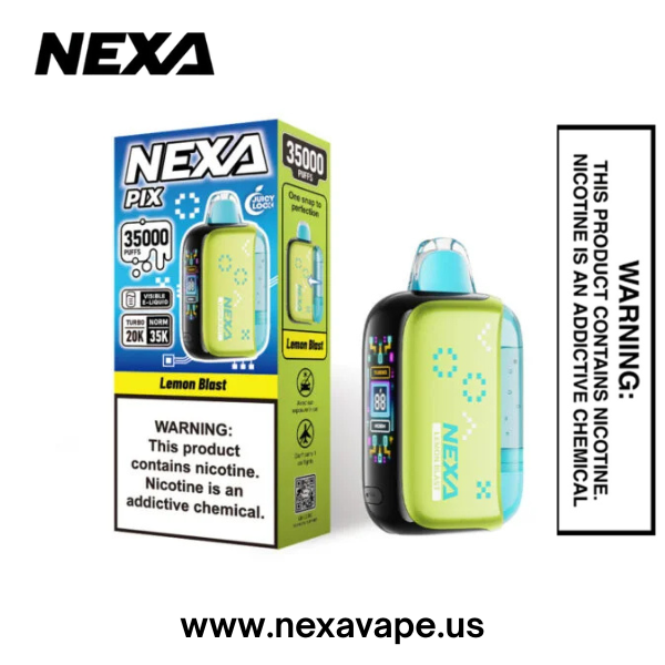 Lemon Blast Nexa Pix 35K Puffs Disposable Vape