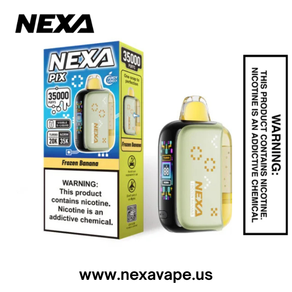 Frozen Banana Nexa Pix 35K Puffs Disposable Vape