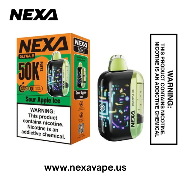 Sour Apple lce Nexa Ultra II 50K Puffs Disposable Vape