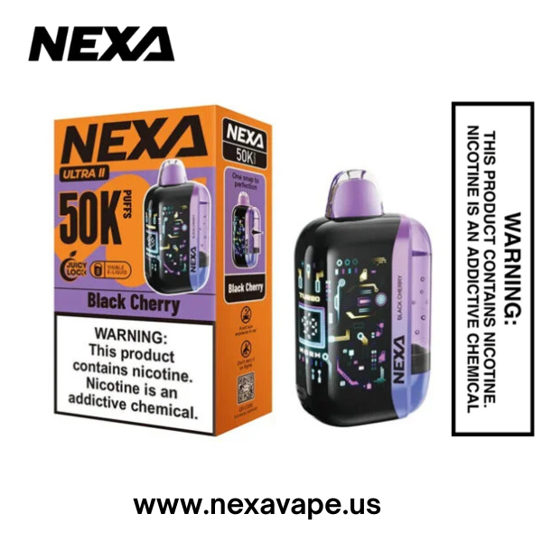 Black Cherry Nexa Ultra II 50K Puffs Disposable Vape