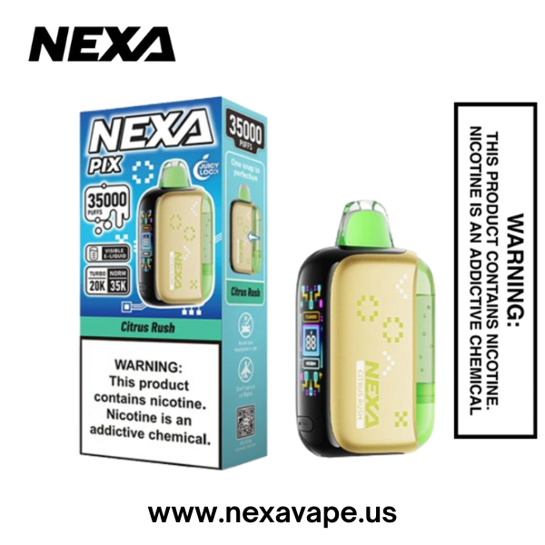 Citrus Rush Nexa Pix 35K Puffs Disposable Vape