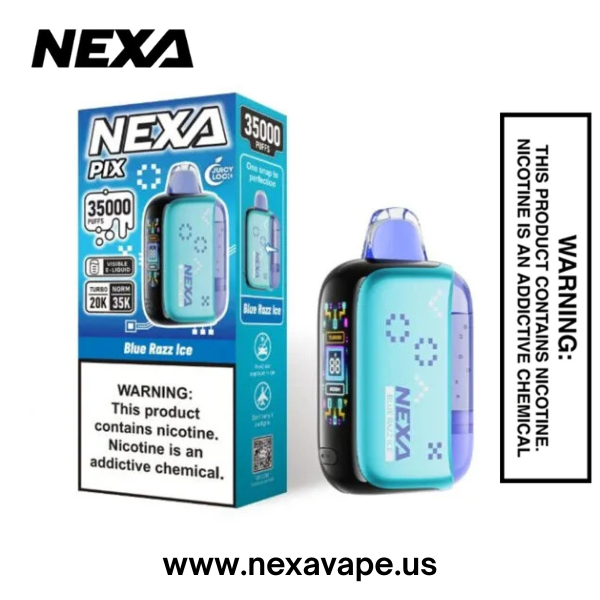Blue Razz Ice Nexa Pix 35K & 40K Puffs Disposable Vape