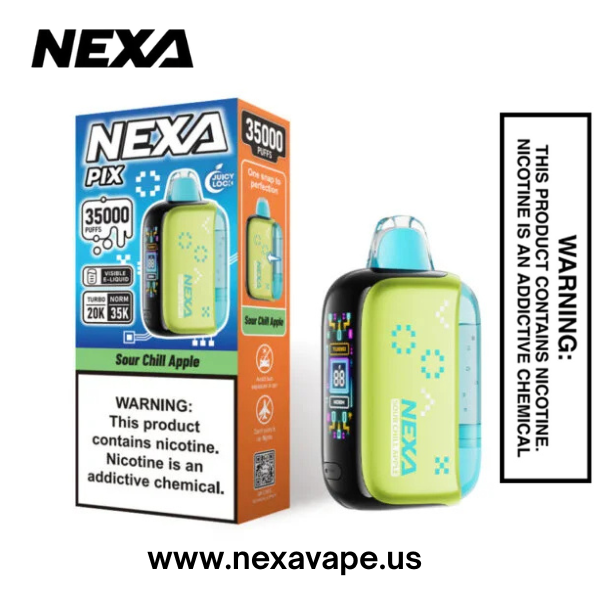 Sour Chill Apple Nexa Pix 35K Puffs Disposable Vape