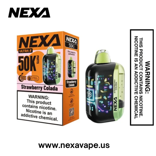 Strawberry Colada Nexa Ultra II 50K Puffs Disposable Vape 