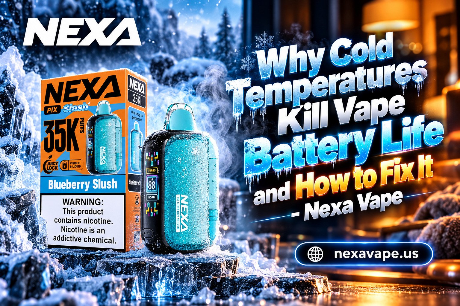 Why Cold Temperatures Kill Vape Battery Life and How to Fix It – Nexa Vape