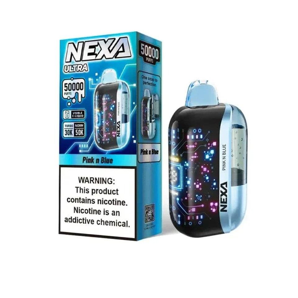 Pink N Blue Nexa Ultra 50,000 Puffs Disposable Vape 1 Pink N Blue Nexa Ultra 50,000